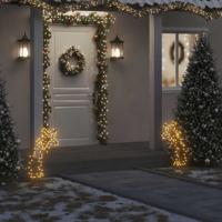 VidaXL Kerstverlichting meteoor met grondpinnen 80 led&apos;s 62 cm