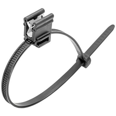 Cimco 181825 Cimco Werkzeuge Kabelbinder met stalen tong 200 mm 4.60 mm Zwart UV-gestabiliseerd, Flexibel 100 stuk(s)