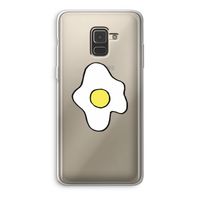 Spiegelei: Samsung Galaxy A8 (2018) Transparant Hoesje