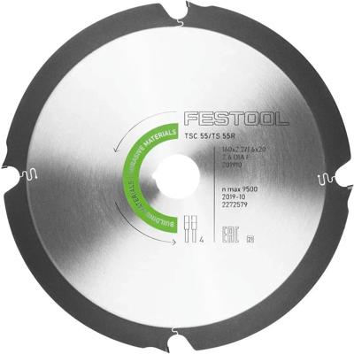 Festool Cirkelzaagblad voor Cementplaten | Abrasive Materials | Ø 160mm Asgat 20mm 4T - 201910