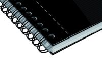 Oxford Office Essentials spiraalschrift, 180 bladzijden, ft A4, gelijnd, zwart - thumbnail