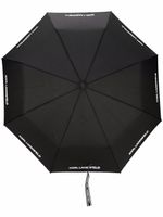 Karl Lagerfeld parapluie à logo imprimé - Noir