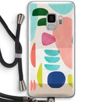 Bold Rounded Shapes: Samsung Galaxy S9 Transparant Hoesje met koord