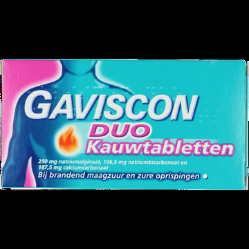 Gaviscon Duo Kauwtabletten bij brandend maagzuur, 24 stuks bij Jumbo