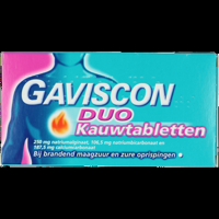 Gaviscon Duo Kauwtabletten bij brandend maagzuur, 24 stuks bij Jumbo