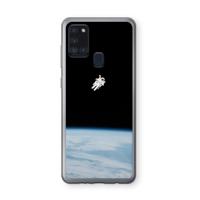 Alone in Space: Samsung Galaxy A21s Transparant Hoesje