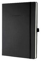 Notitieboek sigel conceptum pure a4+ lijn zwart