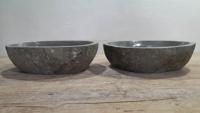 Aufsatzwaschbecken aus Flussstein Satz RL250305AB, 55x35x15 cm Aufsatzwaschbecken aus Flussstein Satz RL250305AB, 55x35x15 cm