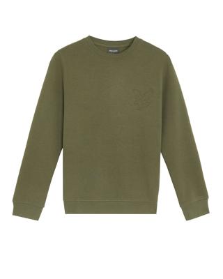 Lyle & Scott winter sweater jongens - donker groen - geborduurd