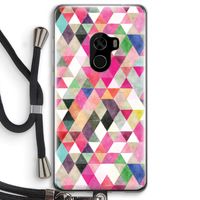 Gekleurde driehoekjes: Xiaomi Mi Mix 2 Transparant Hoesje met koord