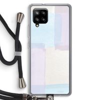 Square pastel: Samsung Galaxy A42 5G Transparant Hoesje met koord Square pastel: Samsung Galaxy A42 5G Transparant Hoesje met koord
