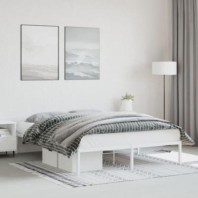 Bedframe metaal wit 160x200 cm