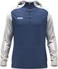 JAKO 6770 Sweater Met Kap Dynamic - Nachtblauw/Wit/Lichtgrijs - S