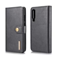 DG. MING Crazy Horse textuur Flip afneembare magnetische lederen Case voor Huawei P30 met houder & kaartsleuven & portemonnee (zwart)