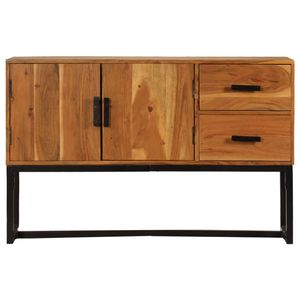 The Living Store Dressoir - Bruin - Acaciahout - 110 x 30 x 70 cm - Met 2 deuren en 2 lades