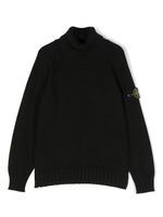 Stone Island Junior pull à col montant - Noir