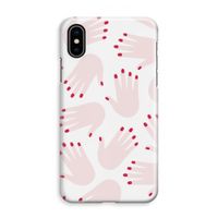 Hands pink: iPhone XS Max Volledig Geprint Hoesje