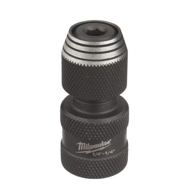 Milwaukee Adaptor ShW 1/4" SQ to 1/4" Hex - 1 pc Dopadapter SHOCKWAVE™ 1/4 aandrijfvierkant - 1/4 Hex - 4932493425