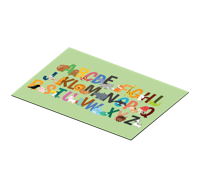 Rechthoekige placemats Dierlijk alfabet de