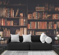 Foto behang vintage Boekenplank Foto behang vintage Boekenplank