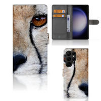 Samsung Galaxy S23 Ultra Telefoonhoesje met Pasjes Cheetah