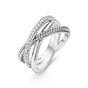 TI SENTO-Milano 12022ZI Ring zilver met zirconia Maat 60