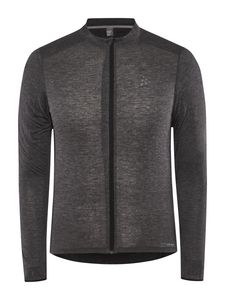 Craft Core Bike Essence Wool Jersey lange mouw zwart heren L