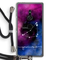 Sterrenbeeld - Donker: Sony Xperia XZ2 Transparant Hoesje met koord