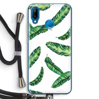 Lange bladeren: Huawei P20 Lite Transparant Hoesje met koord