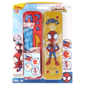 Spiderman Okidoki Klei met bewaarblik 3D + accessoires