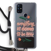 Optimistic flower girl: OnePlus Nord N10 5G Transparant Hoesje met koord