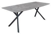 Eettafel Hindel 190 cm breed in grijs beton - thumbnail