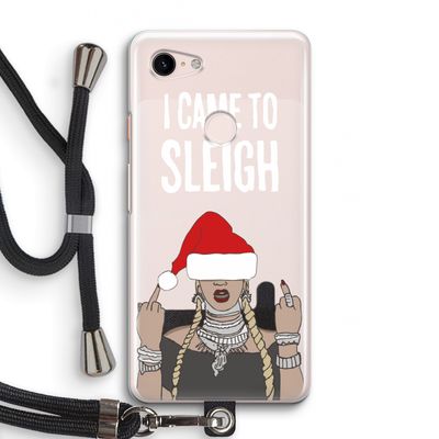 Came To Sleigh: Pixel 3 Transparant Hoesje met koord