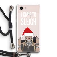 Came To Sleigh: Pixel 3 Transparant Hoesje met koord