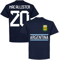 Argentinië Mac Allister 20 Team T-Shirt
