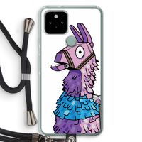 Lama: Pixel 5 Transparant Hoesje met koord