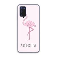 Pink positive: Samsung Galaxy A03s Transparant Hoesje