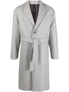 Hevo manteau Cisternino à taille ceinturée - Gris