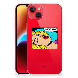 iPhone 14 Plus Silicone Back Cover Popart Oh Yes