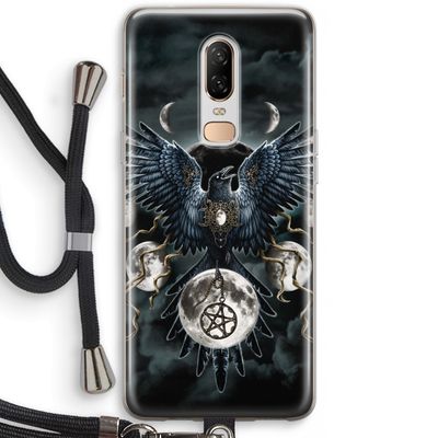 Sinister Wings: OnePlus 6 Transparant Hoesje met koord