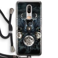 Sinister Wings: OnePlus 6 Transparant Hoesje met koord