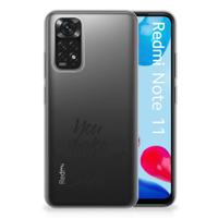 Xiaomi Redmi 10 | Redmi Note 11 4G | Siliconen hoesje | met naam Heart Smile