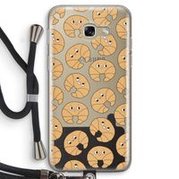 Croissant: Samsung Galaxy A5 (2017) Transparant Hoesje met koord