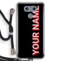 Namecase: LG G6 Transparant Hoesje met koord