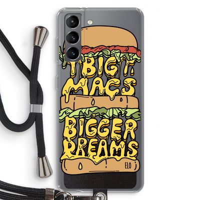 Big Macs Bigger Dreams: Samsung Galaxy S21 Transparant Hoesje met koord