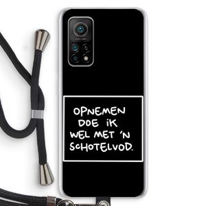 Schotelvod: Xiaomi Mi 10T 5G Transparant Hoesje met koord