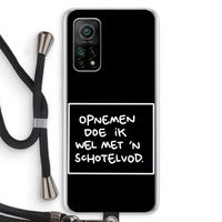Schotelvod: Xiaomi Mi 10T 5G Transparant Hoesje met koord