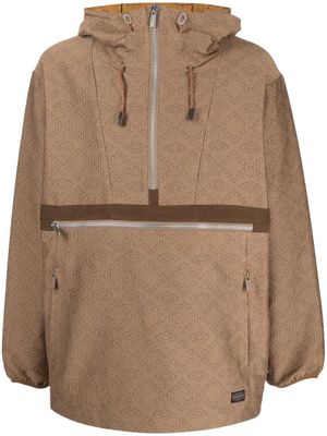 White Mountaineering veste à motif géométrique - Marron