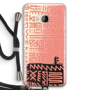 Marrakech Pink: HTC U Play Transparant Hoesje met koord