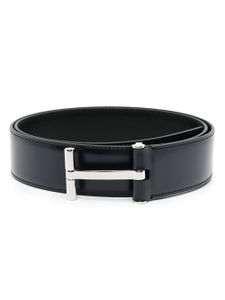 TOM FORD ceinture en cuir à boucle T - Bleu